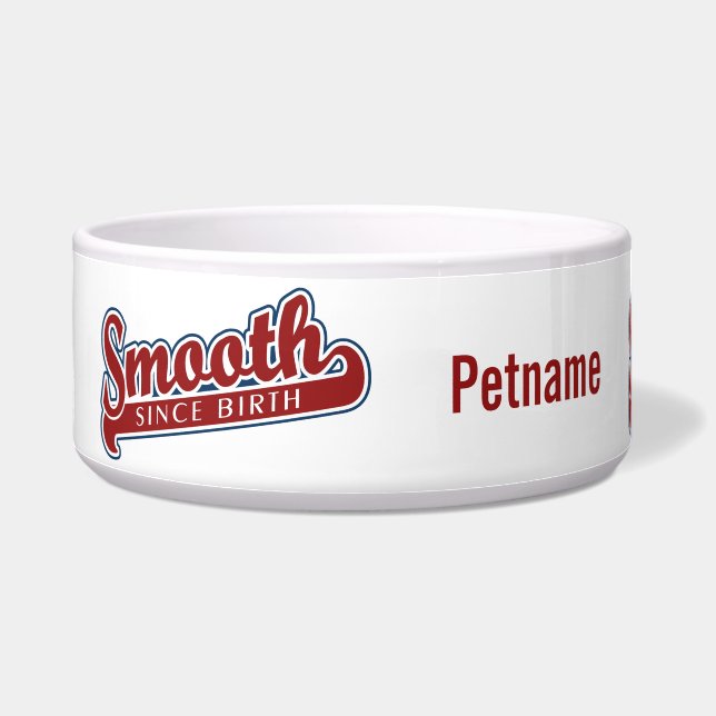 Comedero tazones de mascota personalizado SMOOTH (Izquierda)