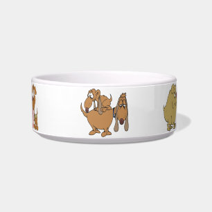 Comedero Tazones de mascotas de perro de dibujos animados