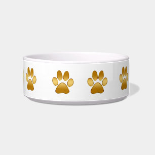Comedero Tazones para perros pequeños con huellas de pata e
