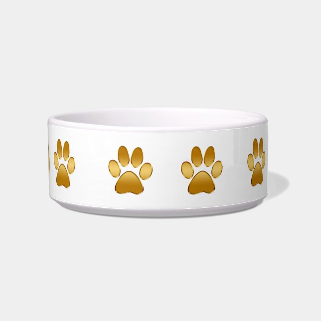 Comedero Tazones para perros pequeños con huellas de pata e (Derecha)