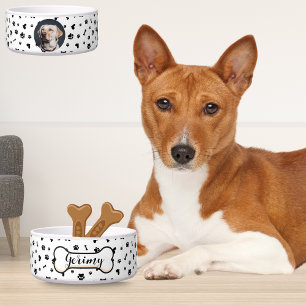 Comedero Tazones Personalizados para Mascotas: Nombre, Patr