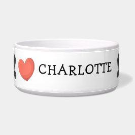 Comedero Tema Personalizar de Peeking Black Labrador