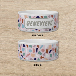 Comedero Terrazzo Dog Cat Mascota