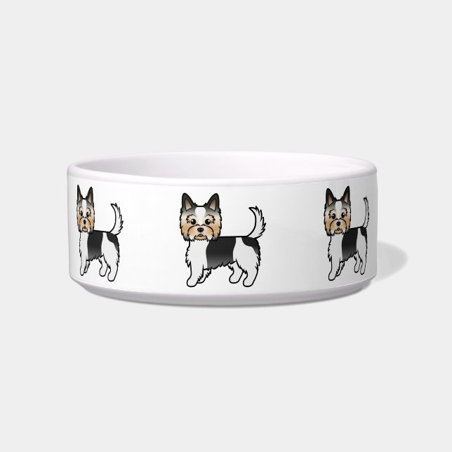 Comedero Terrier Biewer Yorkshire Terrier Perros de Dibujos (Frente)