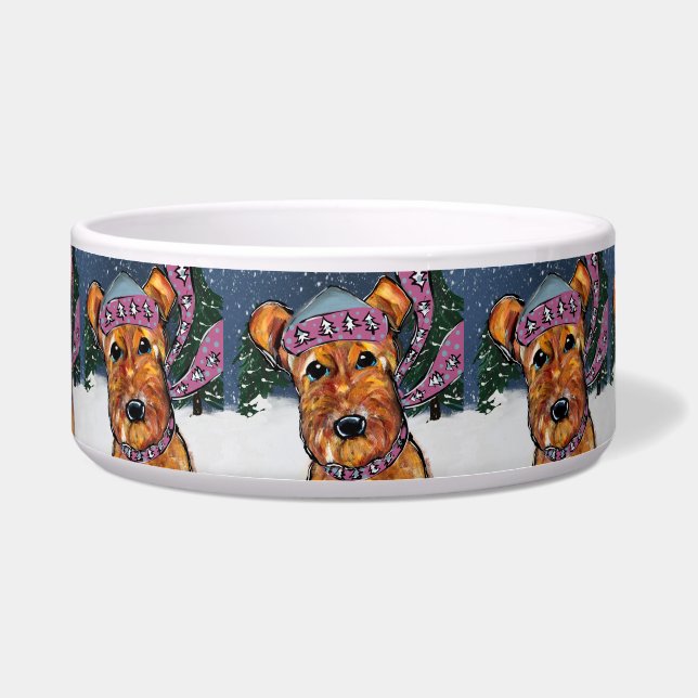 Comedero Terrier de Airedale (Frente)