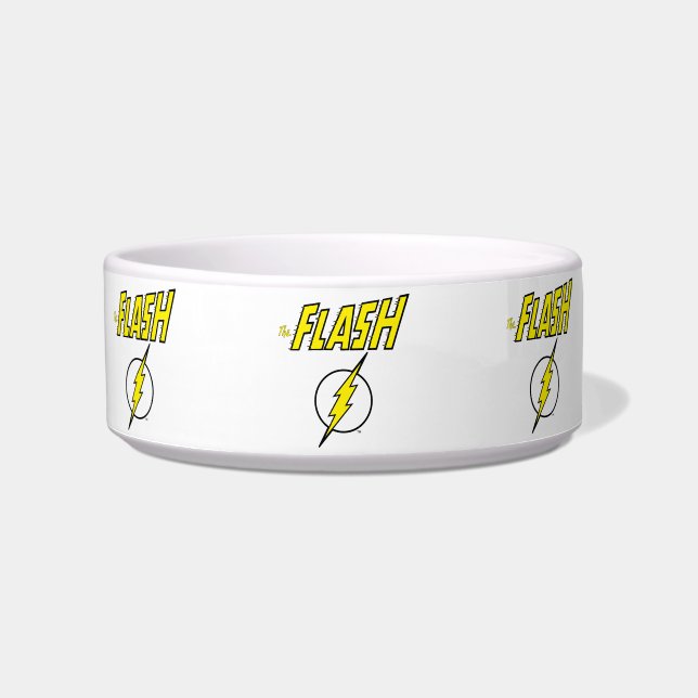 Comedero The Flash Name & Lightning Bolt Logo (Frente)