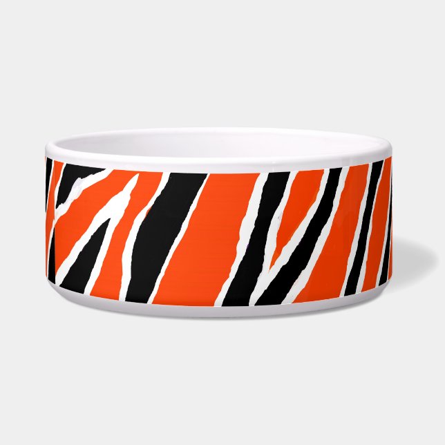 Comedero Tigre - Naranja/negro (Frente)