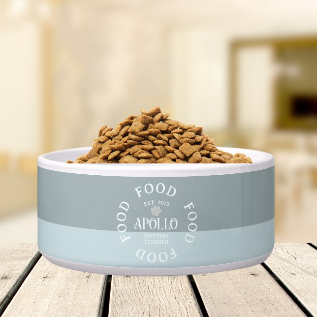 Comedero Tipografía de escritura arqueada personalizada con (Customize this fun, custom dog bowl with your pet's name! )