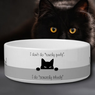 Comedero Tocador Gato Típico Feely Ceramic Pet Bowl
