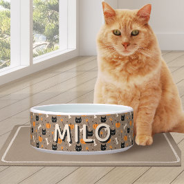 Comedero Tocante Personalizado lindo Halloween Calabaza y g