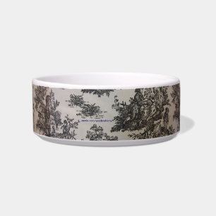 Comedero Toile en blanco y negro