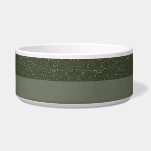 Comedero Top Moss Green Ceramic Pet Bowl - Personalizado