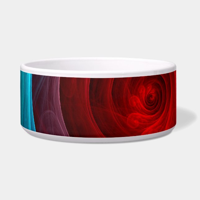 Comedero Tormenta roja Floral Moderno Resumen Patrón de col (Frente)