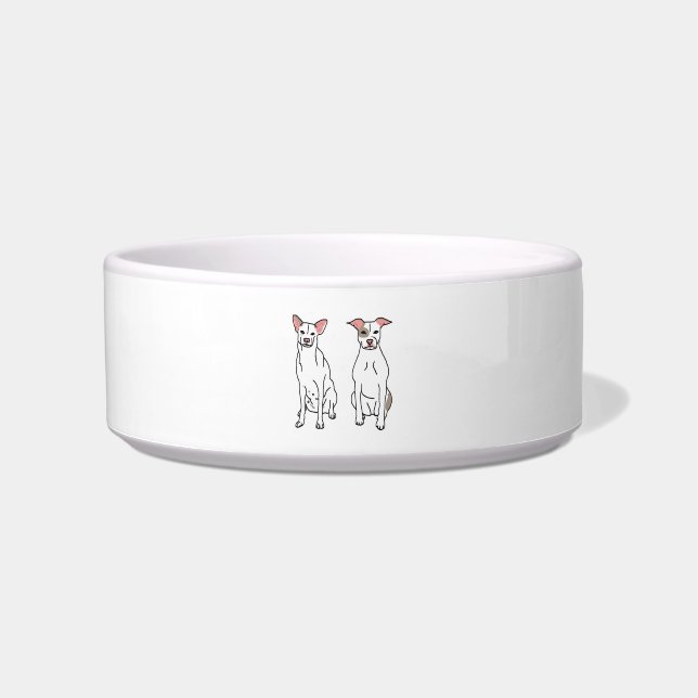 Comedero Torta de rollo y tazón de perro de batido (Frente)