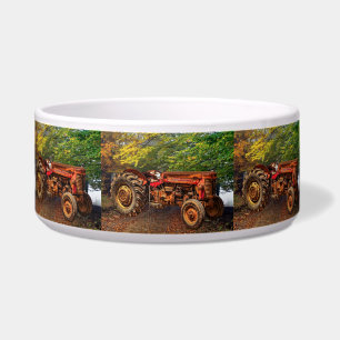 Comedero Tractor de granjas rojas Vintage