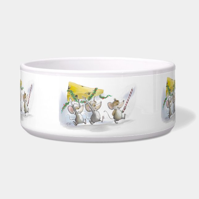 Comedero Trayendo El Bote De Queso De Los Navidades (Frente)