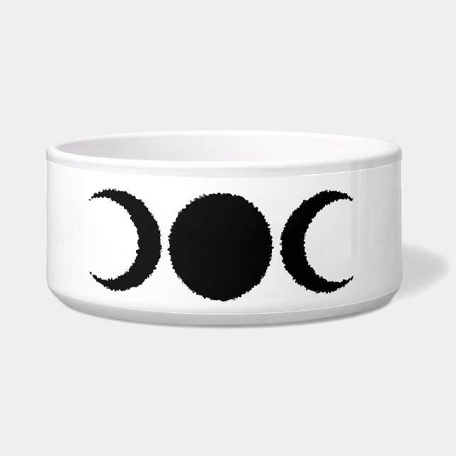 Comedero Triple Diosa Moon Pet Bowl (Frente)