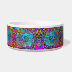Comedero Trippy Sky Blue Abstract Retro Liquid Swirl