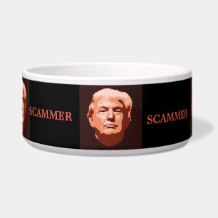 Comedero Trump Scammer Pet Bowl