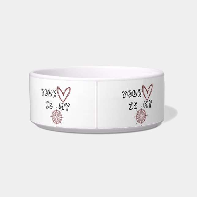 Comedero Tu corazón es mi brújula (Espalda)