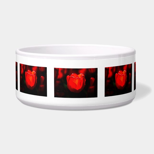 Comedero Tulipán Rojo Flor - Fuego (Frente)