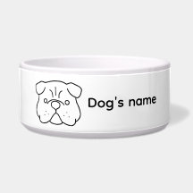 Un diseño simple y personalizable de perro lindo