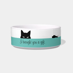 Comedero Un gato furtivo te trajo un regalo