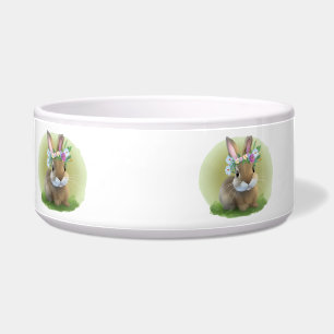 Comedero Un lindo conejo de Pascua para un ánimo positivo