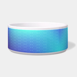 Comedero Un tazón de cerámica con un diseño de gradiente en