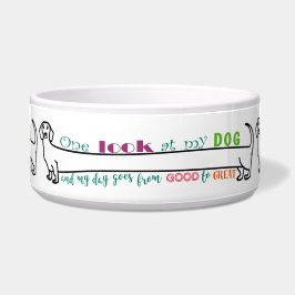 Comedero Único perro divertido y moderno Dachshund Wiener