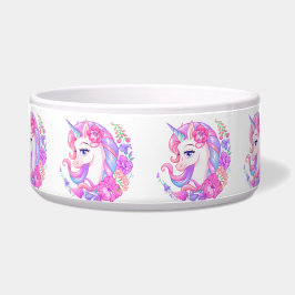 Comedero Unicornio de Arcoíris Mágico Personalizado 