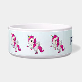 Comedero Unicornio rosado con alas