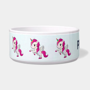Comedero Unicornio rosado con alas