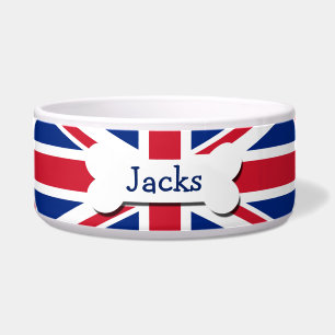 Comedero Union Jack UK Personalizada