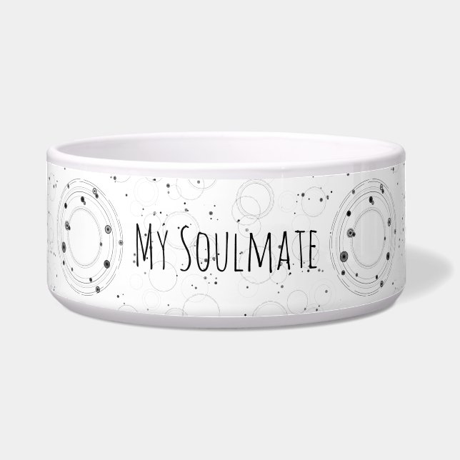 Comedero Universo monocromático elegante (Frente)