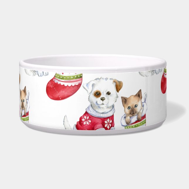 Comedero Valores de perros y gatos de navidades (Izquierda)