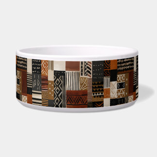 Comedero Variaciones de motivos africanos en tonos tierra m