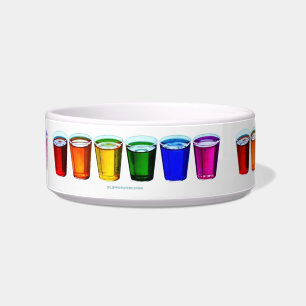 Comedero vasos de chupito de SlipperyJoe's seis tazas dispu