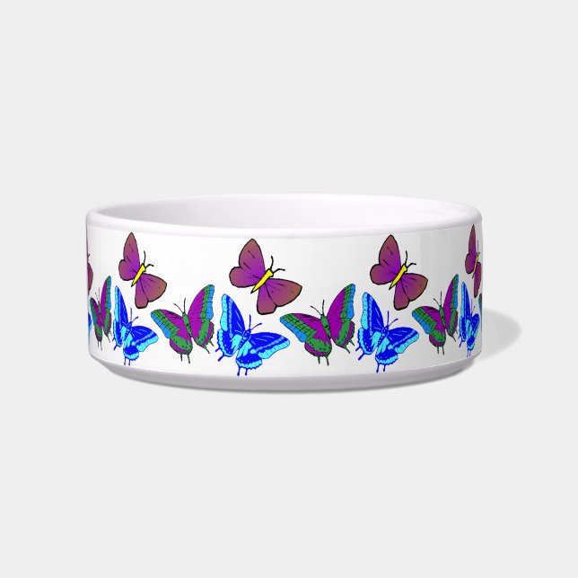Comedero Vibrante Butterflies Dog Bowl (Frente)
