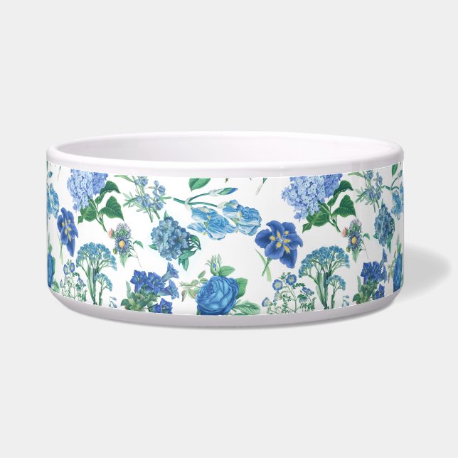 Comedero Vintage Blue Flowers  (Derecha)
