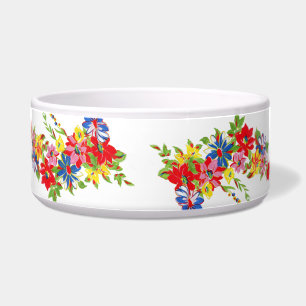Comedero Vintage Floral Pet Bowl