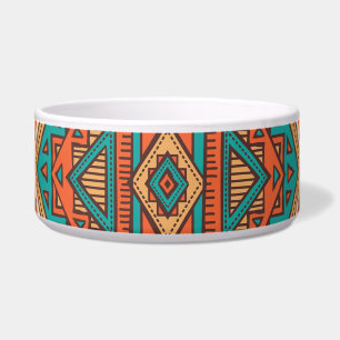 Comedero Vintage tribal: Patrón étnico sin foco