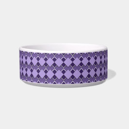 Comedero Violet Purple Square and Diamond Checkered Pattern
