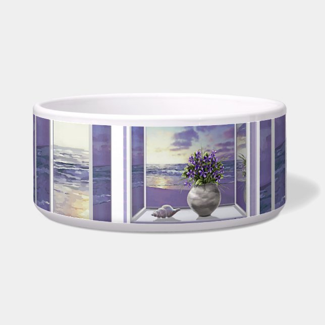 Comedero violetas en tarro lunar (Izquierda)