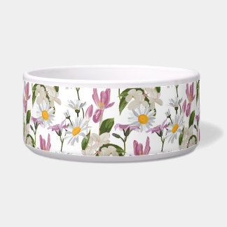 Comedero Violetas rosadas tropicales margaritas y lirios fl