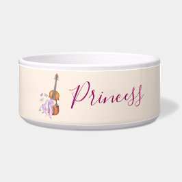 Comedero Violín, zapatos de ballet, flores y mariposas