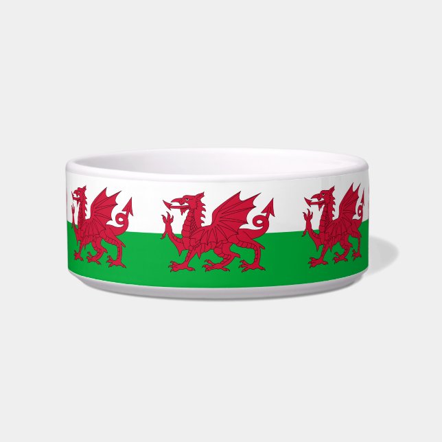 Comedero Wales flag Ceramic Pet Bowl (Frente)