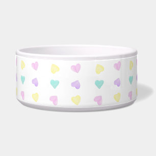 Comedero Watercolor Convo Heartz Pattern Pet Bowl