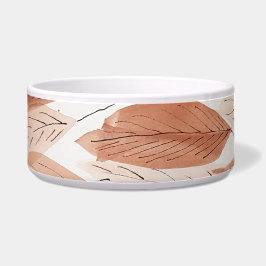 Comedero Watercolor deja a Terracotta Brown Beige Rubor