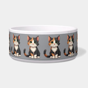 Comedero Whimsical Calico Kitten con Cattitude